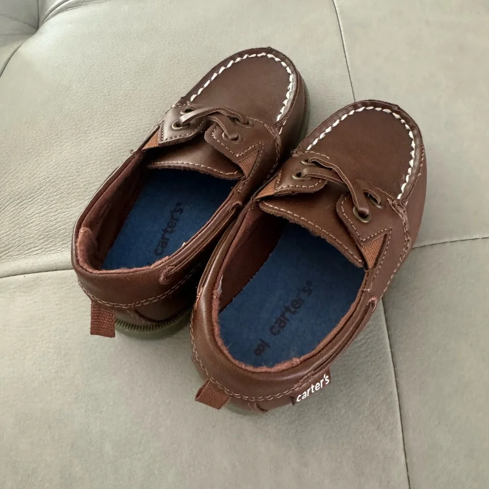Carter’s Toddler Brown Leather Moccasins / Boat Shoes /Loafers